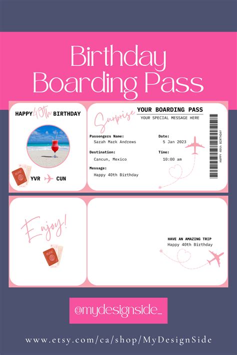 Boarding Pass Birthday Invitation Template Hot Sex Picture