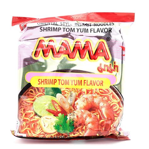 Mama Shrimp Tom Yum Flavor Instant Ramen Oz G Well Come