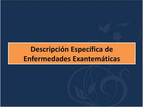 Enfermedades Exantematicas Ppt