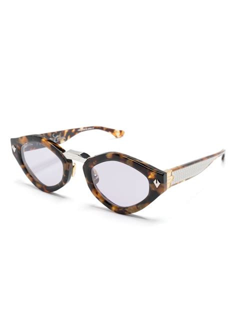 T Henri Eyewear Óculos De Sol Efeito Tartaruga Farfetch