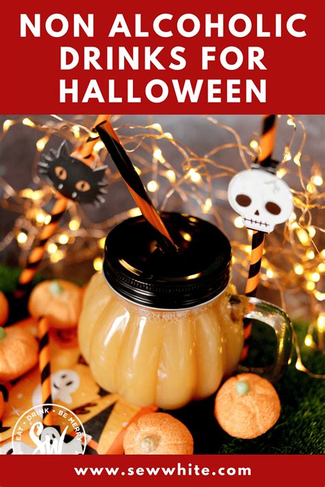 Non Alcoholic Halloween Drink - Sew White