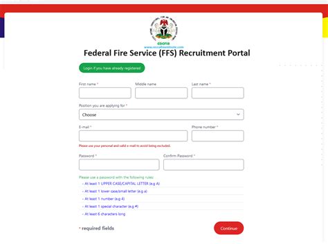 Fire Service Recruitment Portal 2025 Nadia Christabella