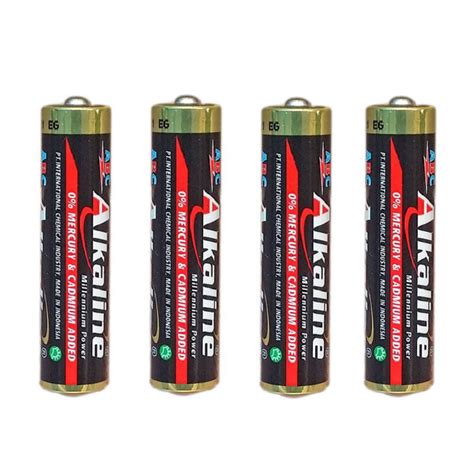 ABC Baterai Alkaline Millennium Power AAA 1 Set Isi 4 Baterai