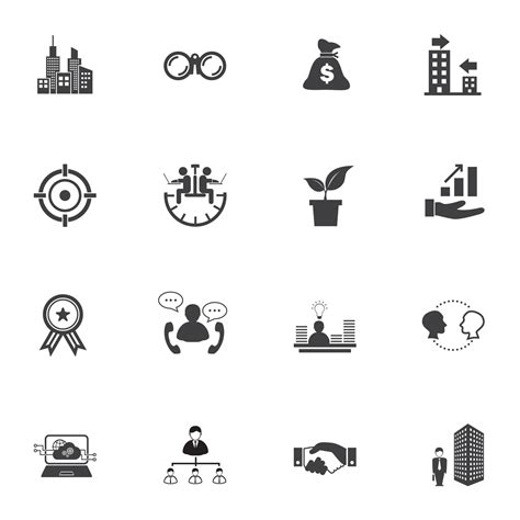 Business and growth icons 1214938 Vector Art at Vecteezy