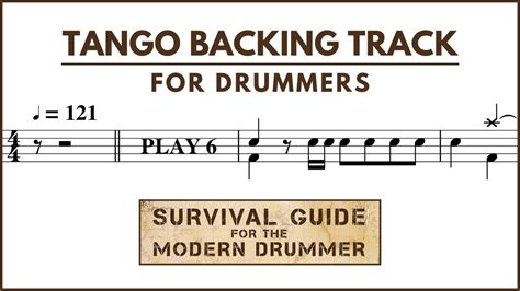 Tango Backing Track For Drummers Bpm No Drums Youtube