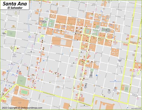 Santa Ana Map El Salvador Detailed Maps Of Santa Ana