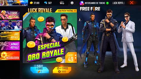 Oficial Ya Salio Luck Oro Royale Especial En Free Fire Con Alok