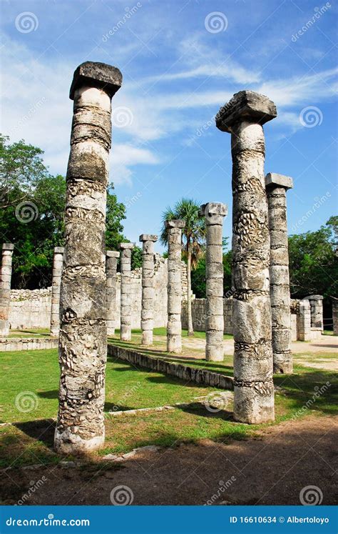 Temple Of The Thousand Columns Chichen Itza Stock Photo Image Of