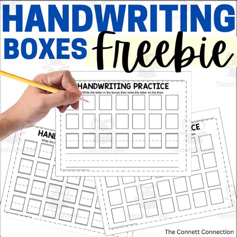 Handwriting Worksheets With Boxes By Teach Simple