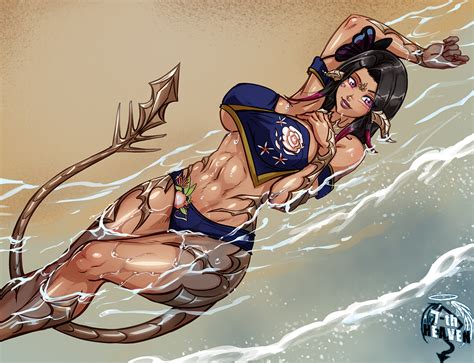 Commi Au Ra Beach By 7th Heaven Hentai Foundry