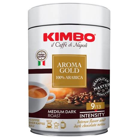 Kimbo Aroma Gold 100 Arabica кофе молотый 250 г жб