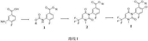 用于合成苯嘧磺草胺的中间体i的制备工艺的制作方法