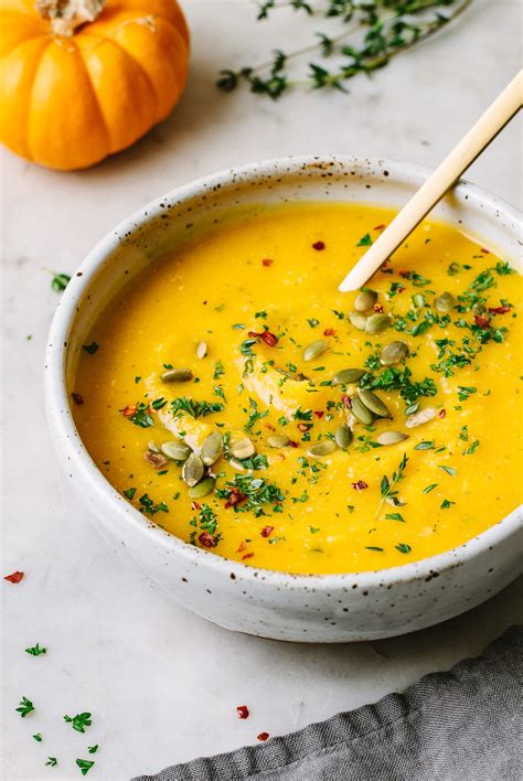 Vegan Pumpkin Soup Red Lentils Easy Healthy