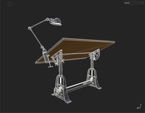 3D Model Drawing Table - TurboSquid 2106691