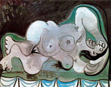 Artwork Replica Lying Naked Woman 2 By Pablo Picasso Inspired By