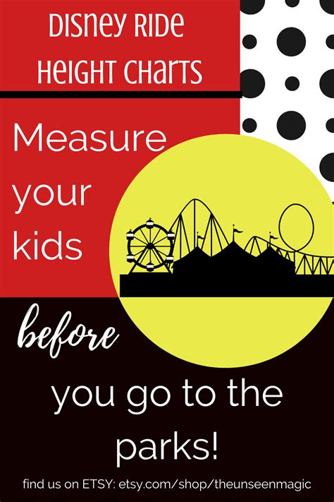 Disney Ride Height Charts In 2022 Height Chart Chart Growth Chart