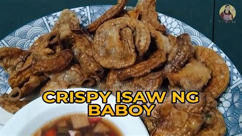 Crispy Isaw Ng Baboy Pork Intestine Bituka Ng Baboy Youtube