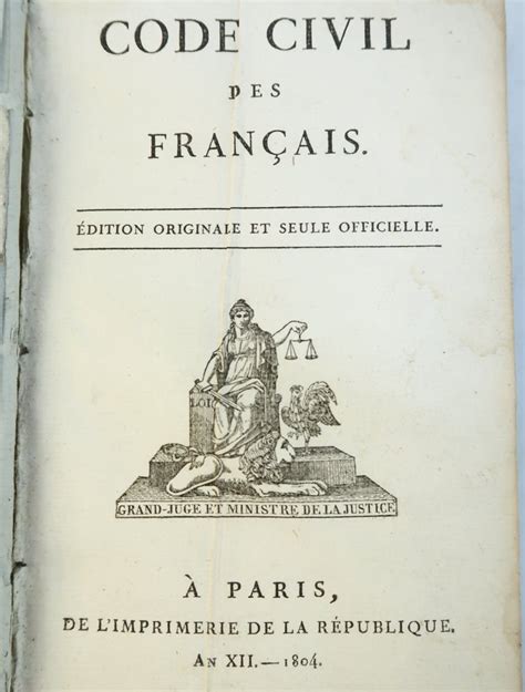 Collectif Napol On Ier Code Civil Des Francais Edition Originale