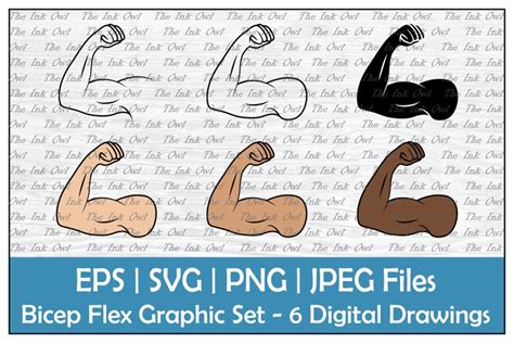 Flexing Bicep Muscle Great Powerpoint Clipart For Presentations