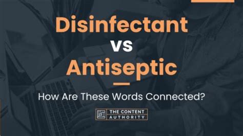 Disinfectant vs Antiseptic: How Are These Words Connected?