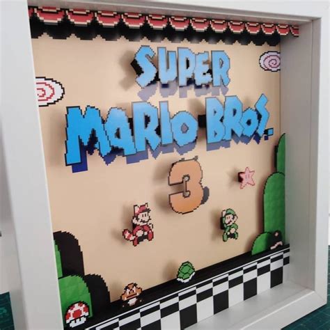 Super Mario Bros 3 Title Screen Shadow Box Diorama Nes Kaufen Auf Ricardo