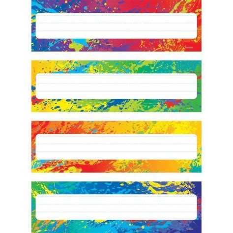 Splashy Colors Name Plates Variety Name Plate Color Names