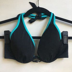 Victoria S Secret Swim Victoria Secret Black Underwire Halter Bikini Set Poshmark