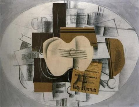 Georges Braque 1882 1963 Synthetic Cubism Guitar Program