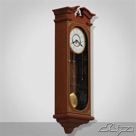 Wall Clock 2 Animated 3D Model $39 - .3ds .max .obj - Free3D