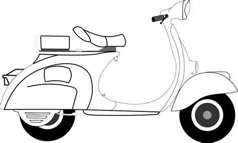 Detail Sketsa Gambar Vespa Koleksi Nomer 11