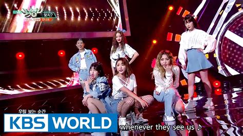 Unnies Right 언니쓰 맞지 Music Bank Hot Debut YouTube Music