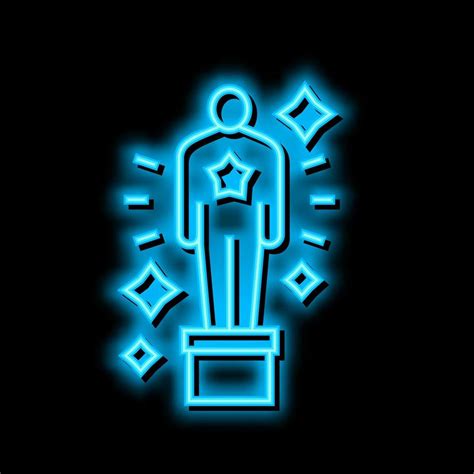 oscar award neon glow icon illustration 20586442 Vector Art at Vecteezy