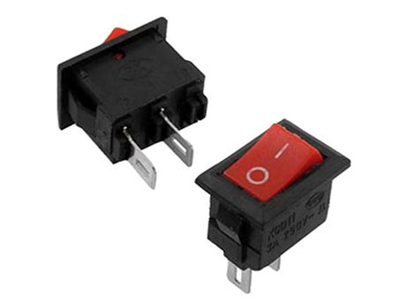 SPST 2PIN Switch Red Mini Push Button Calcutta Electronics