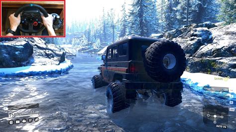 Snowrunner Exploring Alaska Offroad Logitech G Steering Wheel