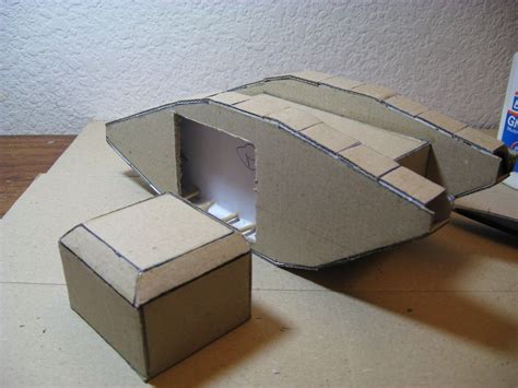 Model Of A Mark I Tank Paper Craft Videos Driftwood Crafts