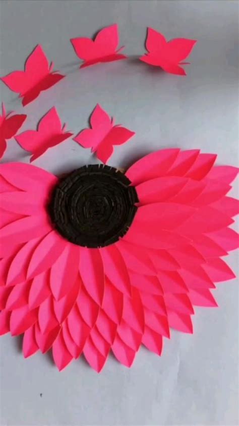 Paper Crafts Paper Wall Hangings Paper Wreaths Paper Crafts Paper Flower Tutorial Paper