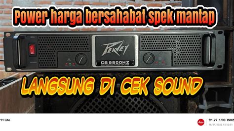 Power Peavey CS9500HZ REVIEW Dan Cek Sound YouTube