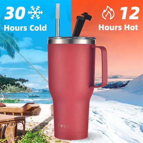 40 Oz Tumbler Insulated Tumbler With Handle Leak Proof Large Tumbler With Lid And Straw Buy