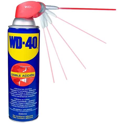 Spray Penetrante Lubrificante 400ml Bico Flexível WD 40 Multi Uso Dupla