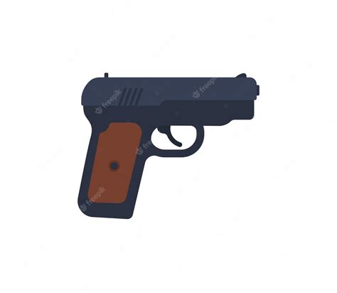 Premium Vector | Pistol vector isolated icon. pistol emoji illustration ...