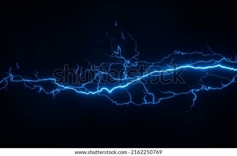 Blue Lightning Dark Background 3d Rendering Stock Illustration 2162250769 | Shutterstock