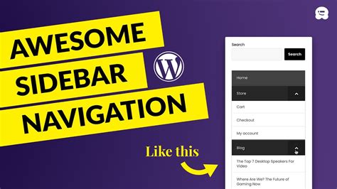 How To Create A Collapsible Sidebar Menu In WordPress YouTube