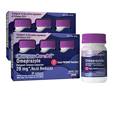 Omepracare Dr 84 Count Capsules Omeprazole 20mg Helps With Frequent Heartburn Relief 14