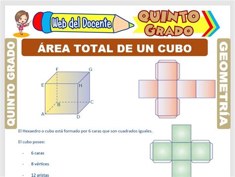 Área Total De Un Cubo Para Quinto Grado De Primaria Web Del Docente