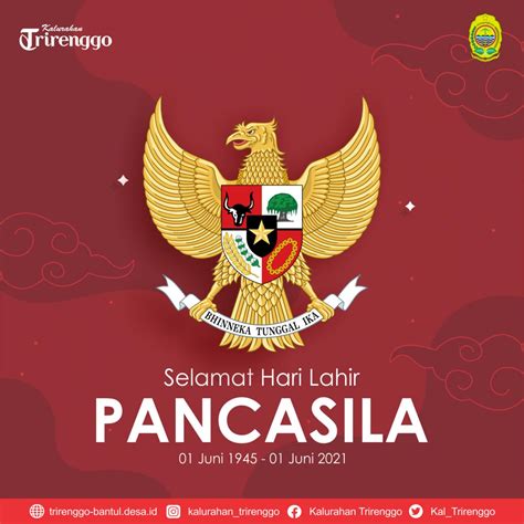 Selamat Hari Lahir Pancasila Website Kalurahan Trirenggo