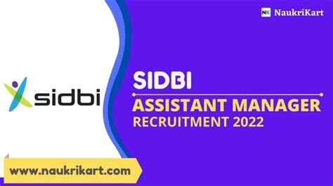 Sidbi Assistant Manager Recruitment Apply For Vacancies