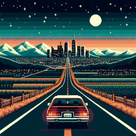 pixel city night by OUT-MAX on DeviantArt