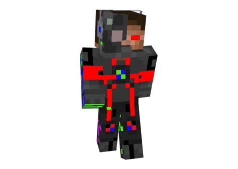 Minecraft Rainbow Robot Skin Telegraph