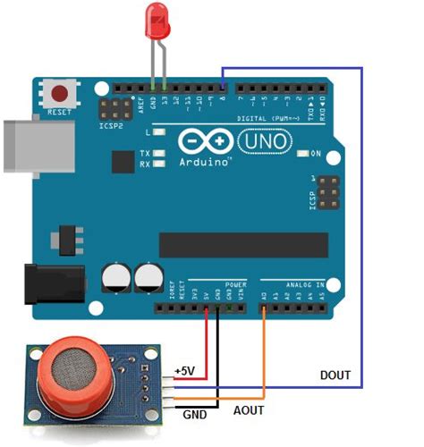 Mq Alcohol Sensor Circuit Built With An Arduino Use Arduino For Projects