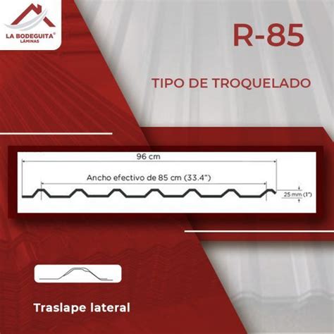 Lamina Galvanizada R85 Pintro Y Zintro Alum Calibres 22 24 26 28 30 32